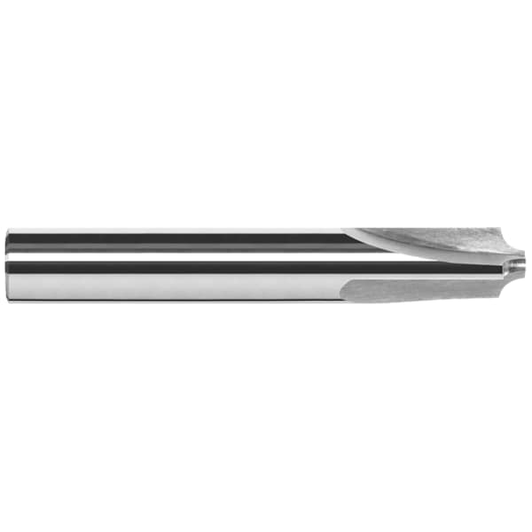 Corner Rounding End Mill - 3 Flute - Flared, 0.0930", Shank Dia.: 1/4"